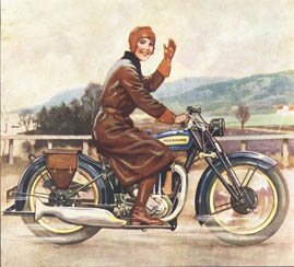 husqvarna motorcykel med tjej