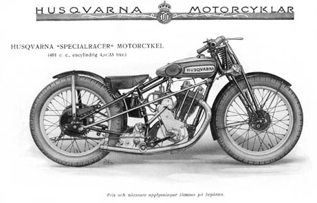Husqvarna motorcykelracer från 1930 talet